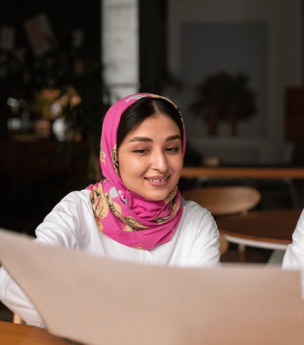 A client submits a free quote form for certified Arabic Translation Services in Virginia on a laptop at home.